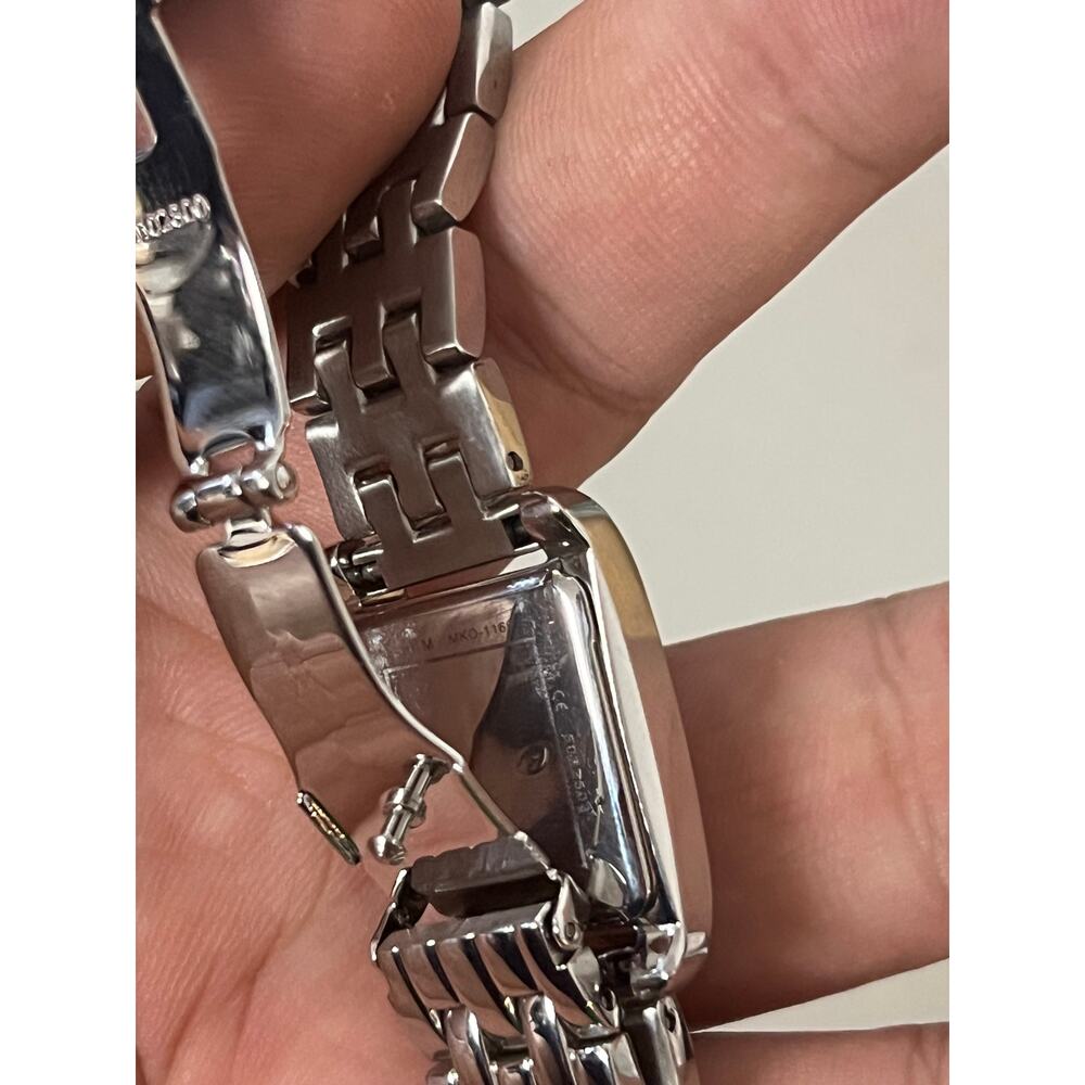 Michael Kors MKO1169 Mini Monroe Pavé Silver-Tone Watch - Picture 6 of 6
